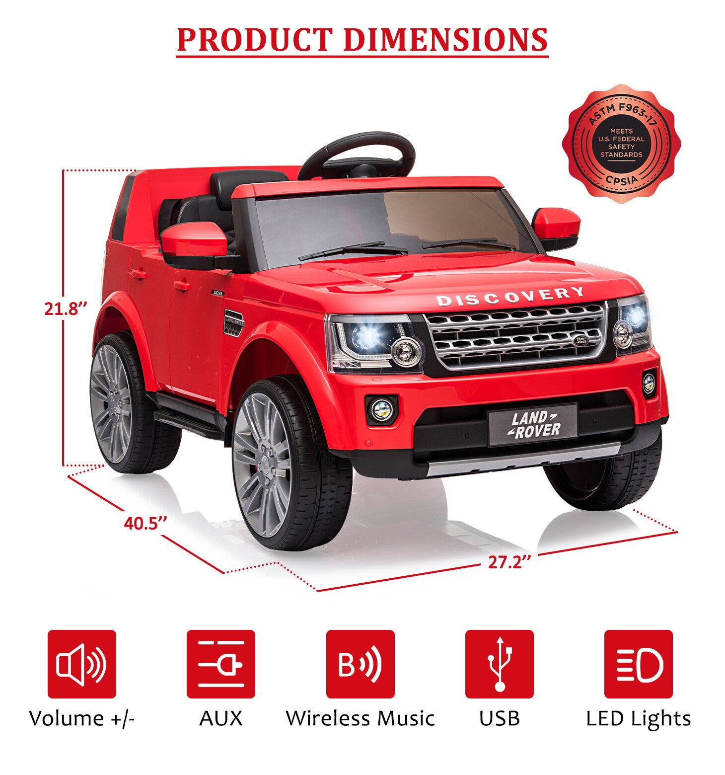 12V Electric Ride-On Car for Toddlers and Kids 3-8 with Parent Remote Control Trend Times 24