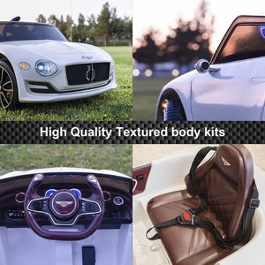 12V Kids Electric Ride-On Car with Remote Control, LED Lights, and MP3 Player, Bentley EXP12 Style Trend Times 8