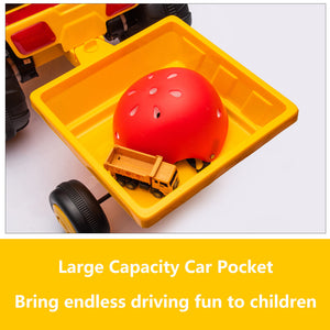 12V Electric Ride-On Tractor with Front Loader and Excavator for Kids Ages 3-6 Trend Times 16