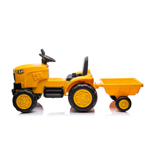 12V Electric Ride-On Tractor with Front Loader and Excavator for Kids Ages 3-6 Trend Times 23