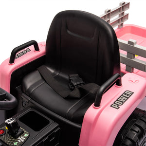 12V Ride-On Tractor with Remote Control and Bluetooth, 3-Speed Kids Toy for Ages 3-6 Trend Times 23
