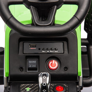 12V Ride-On Tractor with Remote Control and Bluetooth, 3-Speed Kids Toy for Ages 3-6 Trend Times 13