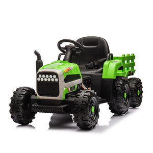 12V Ride-On Tractor with Remote Control and Bluetooth, 3-Speed Kids Toy for Ages 3-6 Trend Times 2