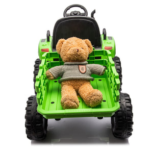 12V Ride-On Tractor with Remote Control and Bluetooth, 3-Speed Kids Toy for Ages 3-6 Trend Times 9