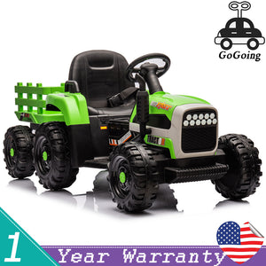 12V Ride-On Tractor with Remote Control and Bluetooth, 3-Speed Kids Toy for Ages 3-6 Trend Times Variant 0