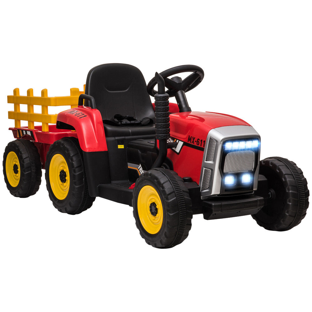 12V Electric Ride-On Tractor with Trailer, 25W Dual Motors and Remote Control Trend Times Variant 0