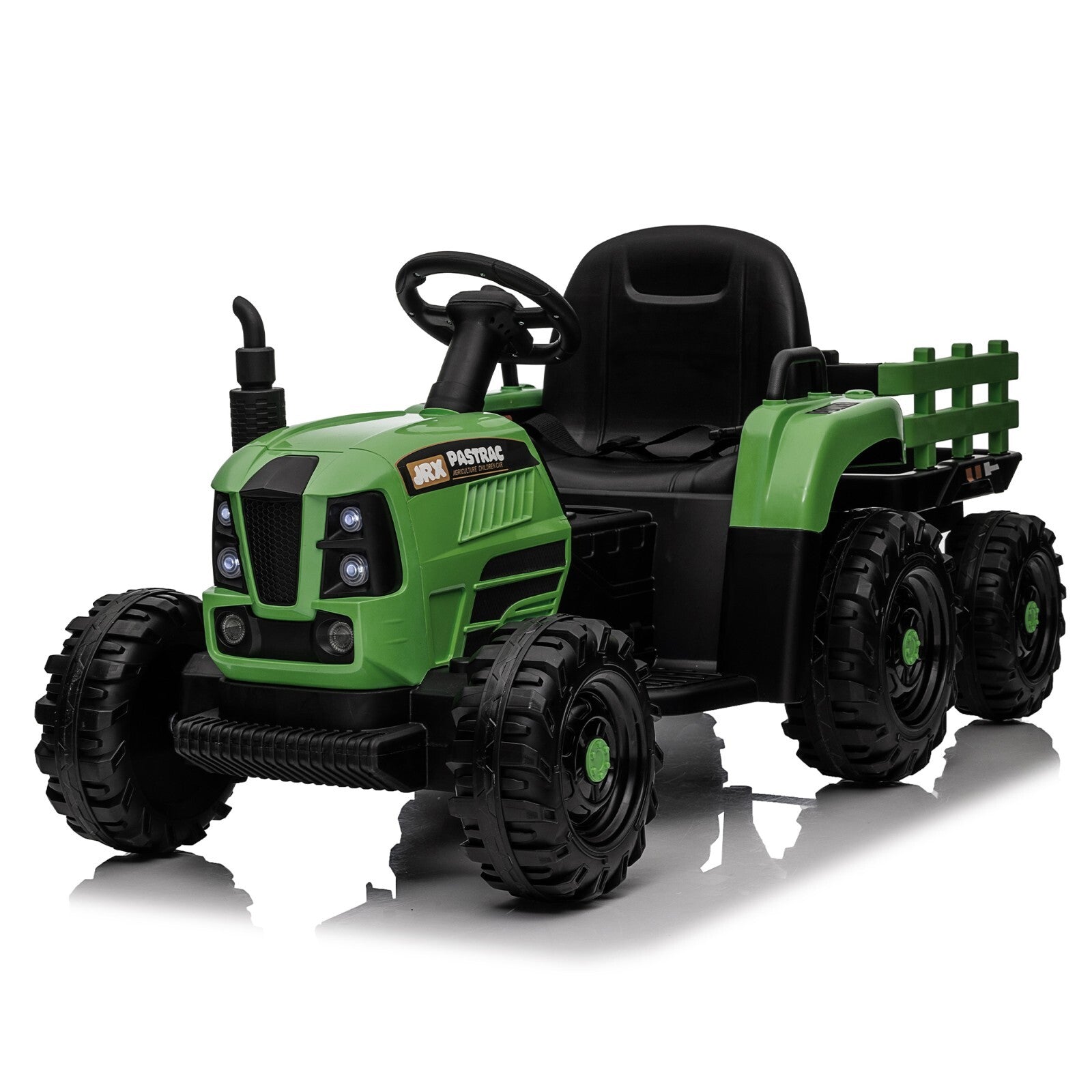 12V Electric Ride-On Tractor with Trailer and Remote Control Toy Trend Times 1