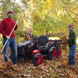 12V Electric Ride-On Tractor with Trailer for Toddlers and Kids Featuring LED Lights Trend Times 7