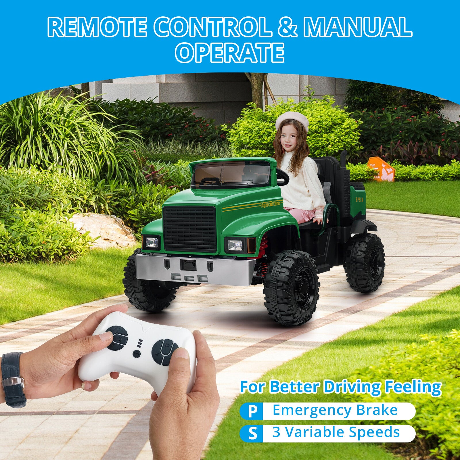 12V Battery-Powered Electric Ride-On Truck for Kids with Remote Control Trend Times 7