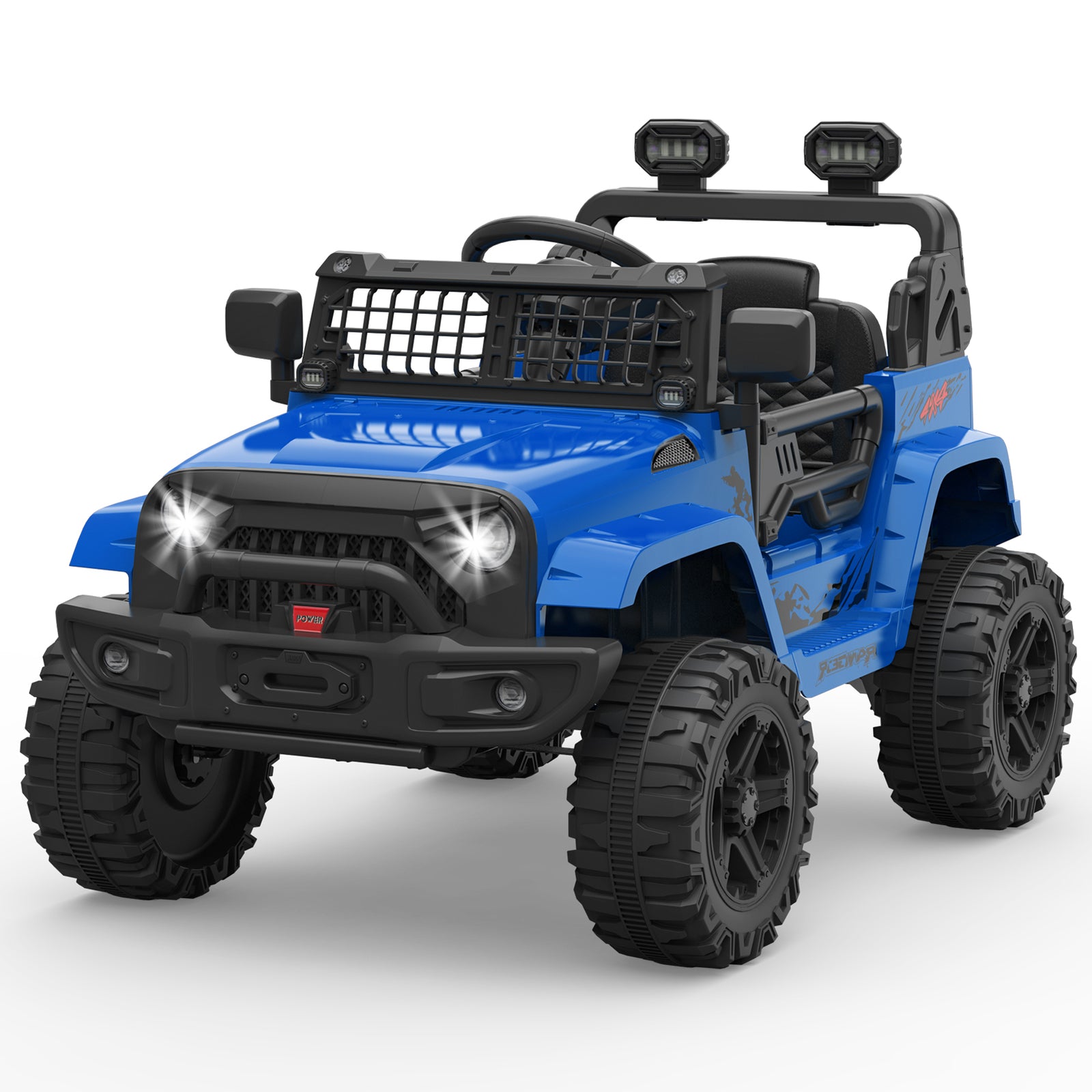12V Electric Ride-On Truck Car with LED Lights Adjustable Speed 1-Seater Trend Times 16