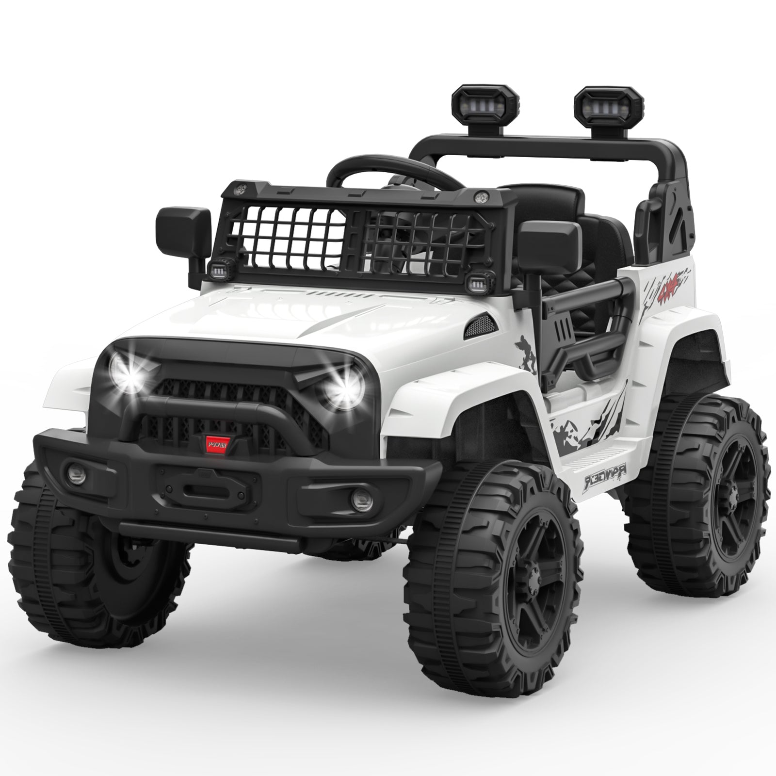 12V Electric Ride-On Truck Car with LED Lights Adjustable Speed 1-Seater Trend Times 22