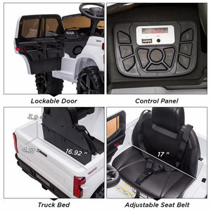 12V Licensed Chevrolet Silverado Electric Ride-On Truck for Kids Toy Vehicle Trend Times 4