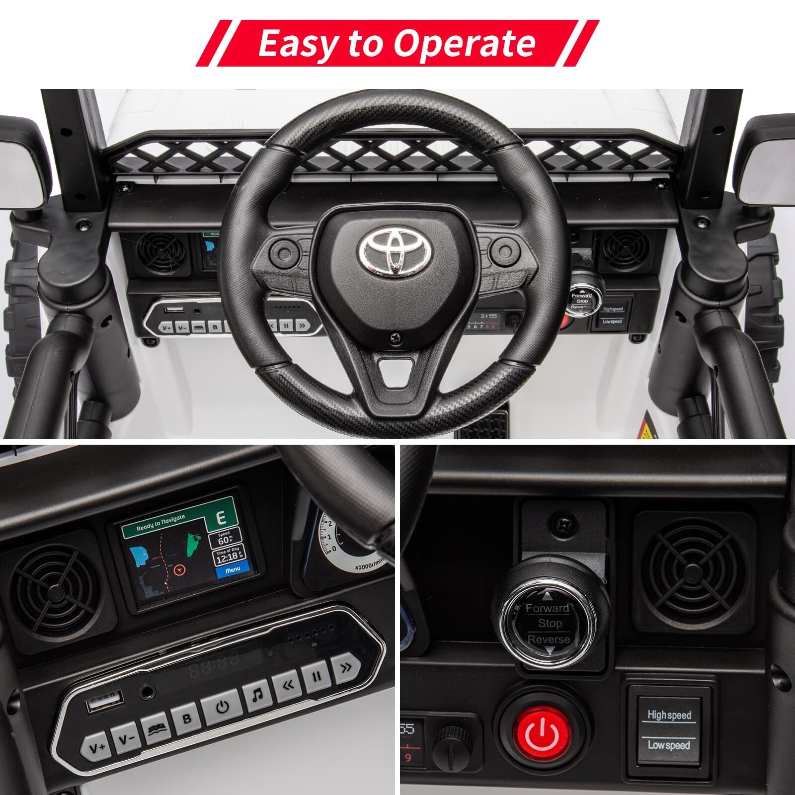 12V Battery-Powered Electric Ride-On Truck Car for Kids with Remote Control Trend Times 3