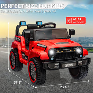 12V Electric Ride-On 4-Wheeler Truck Car for Kids with Music and 3 Speed Settings Trend Times 11