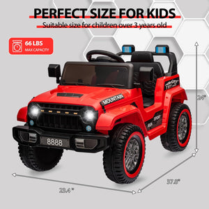 12V Electric Ride-On 4-Wheeler Truck Car for Kids with Music and 3 Speed Settings Trend Times 5