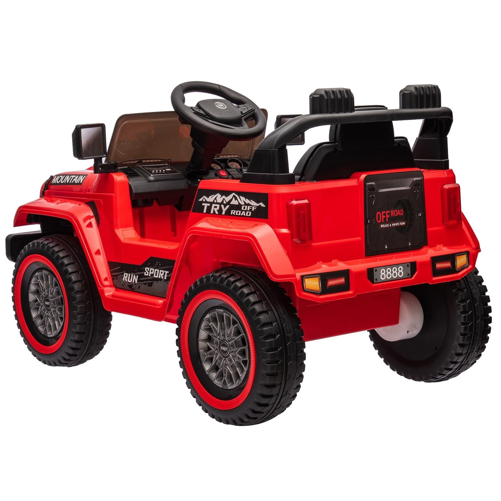 12V Electric Ride-On 4-Wheeler Truck Car for Kids with Music and 3 Speed Settings Trend Times 6