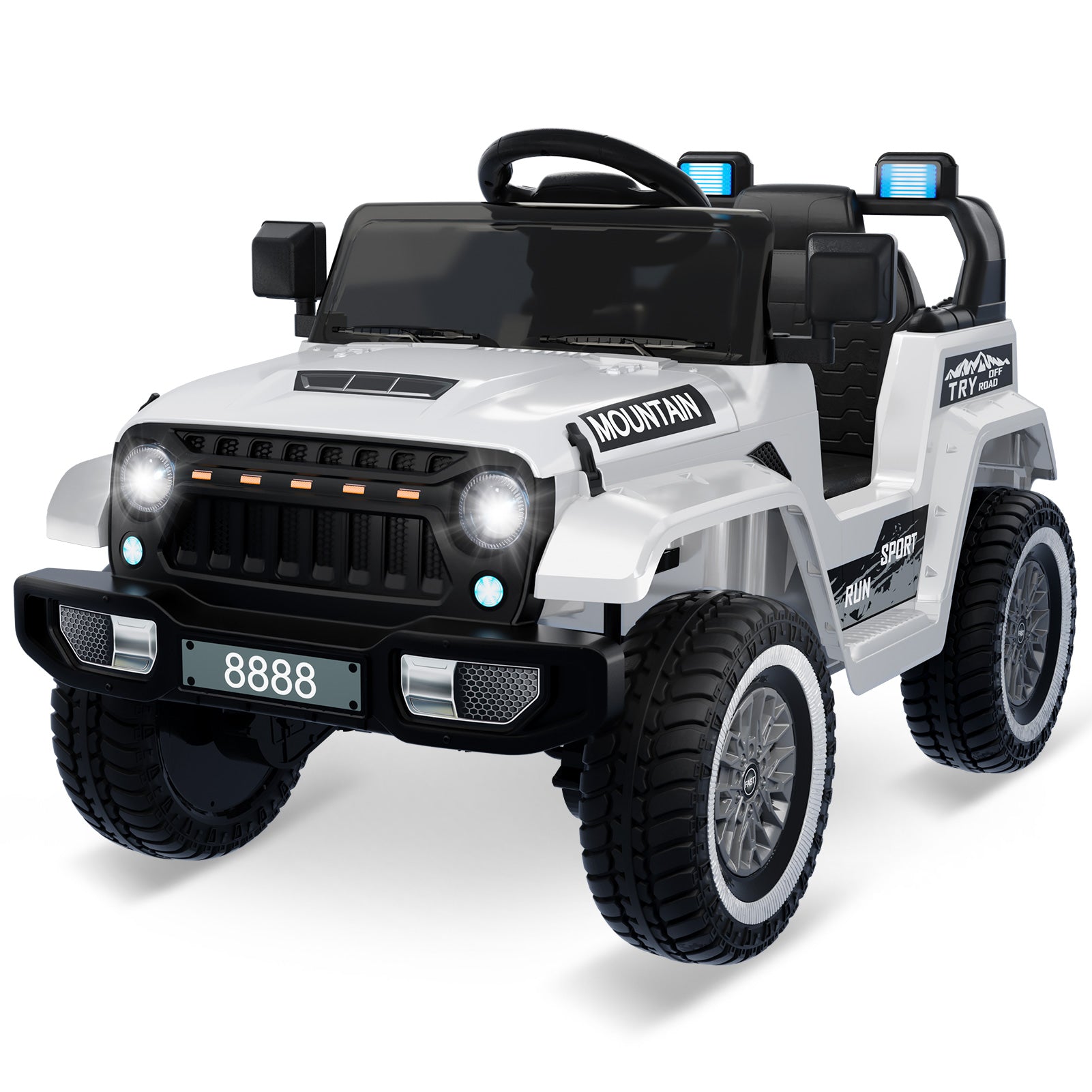 12V Kids Electric Ride-On Truck Car with Remote Control, LED Lights, and 2 Speeds Trend Times 0