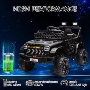 12V Kids Ride-On Truck Car with Remote Control, LED Lights, Music, and Power Wheels Trend Times 11