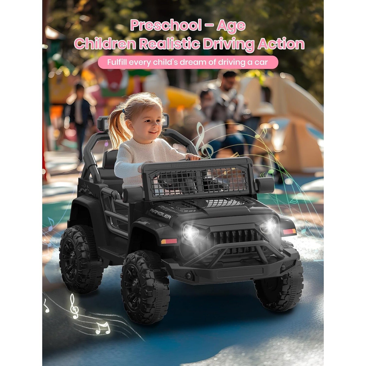 12V Electric Ride-On Truck Car with Parent Remote Control for Kids Ages 3-5 Trend Times 2