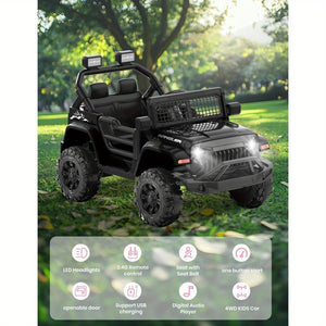 12V Electric Ride-On Truck Car with Parent Remote Control for Kids Ages 3-5 Trend Times 4