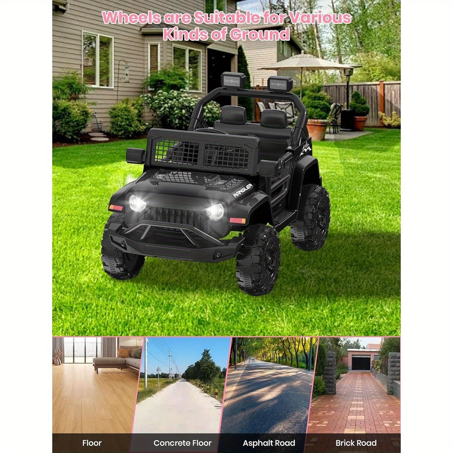 12V Electric Ride-On Truck Car with Parent Remote Control for Kids Ages 3-5 Trend Times 7