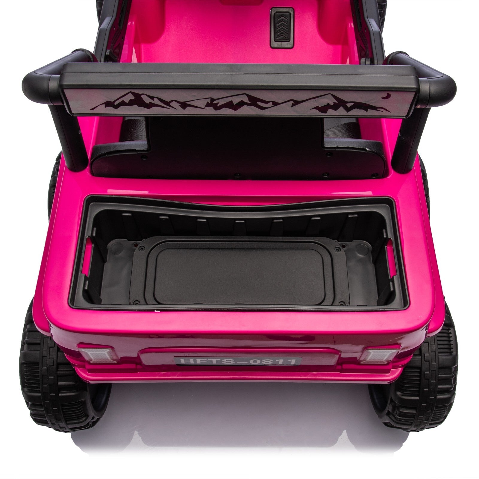 12V Electric Ride-On Jeep Truck Car with Remote Control and Slow Start for Kids Pink Trend Times 17