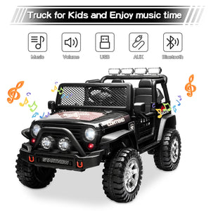 12V Electric Ride-On Off-Road Jeep Truck Toy with Remote, LED Lights, and MP3 Player Trend Times 2