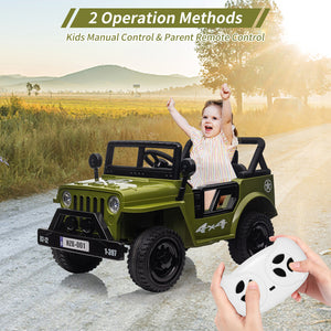 12V Electric Ride-On Jeep Truck with Remote Control, MP3 Player, and LED Lights Trend Times 11