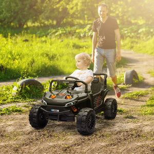 12V Ride-On UTV Truck Toy with 4-Wheel Suspension and Remote Control in Black Trend Times Variant 0