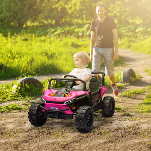 12V Pink Ride-On UTV Truck Toy with Remote Control and 4-Wheel Suspension Trend Times 0