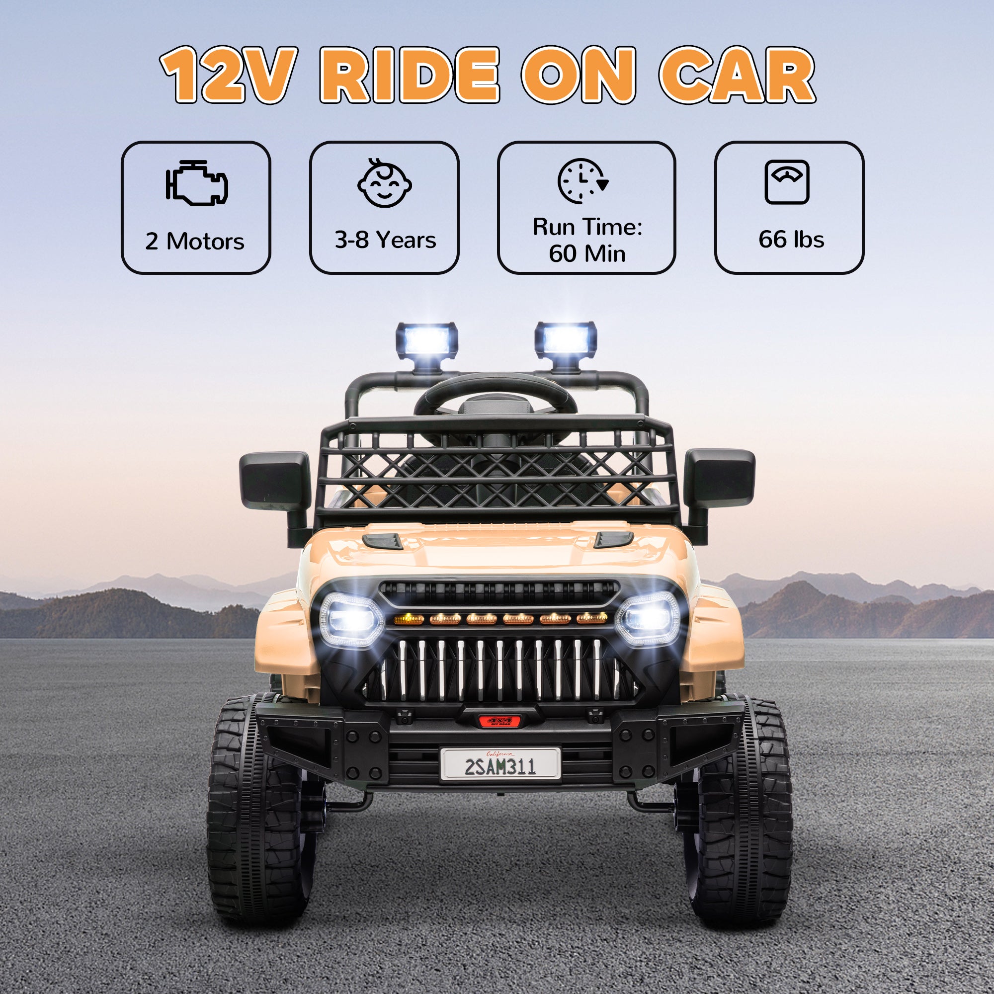 12V Ride-On Truck with Spring Suspension and Remote Control Trend Times 16