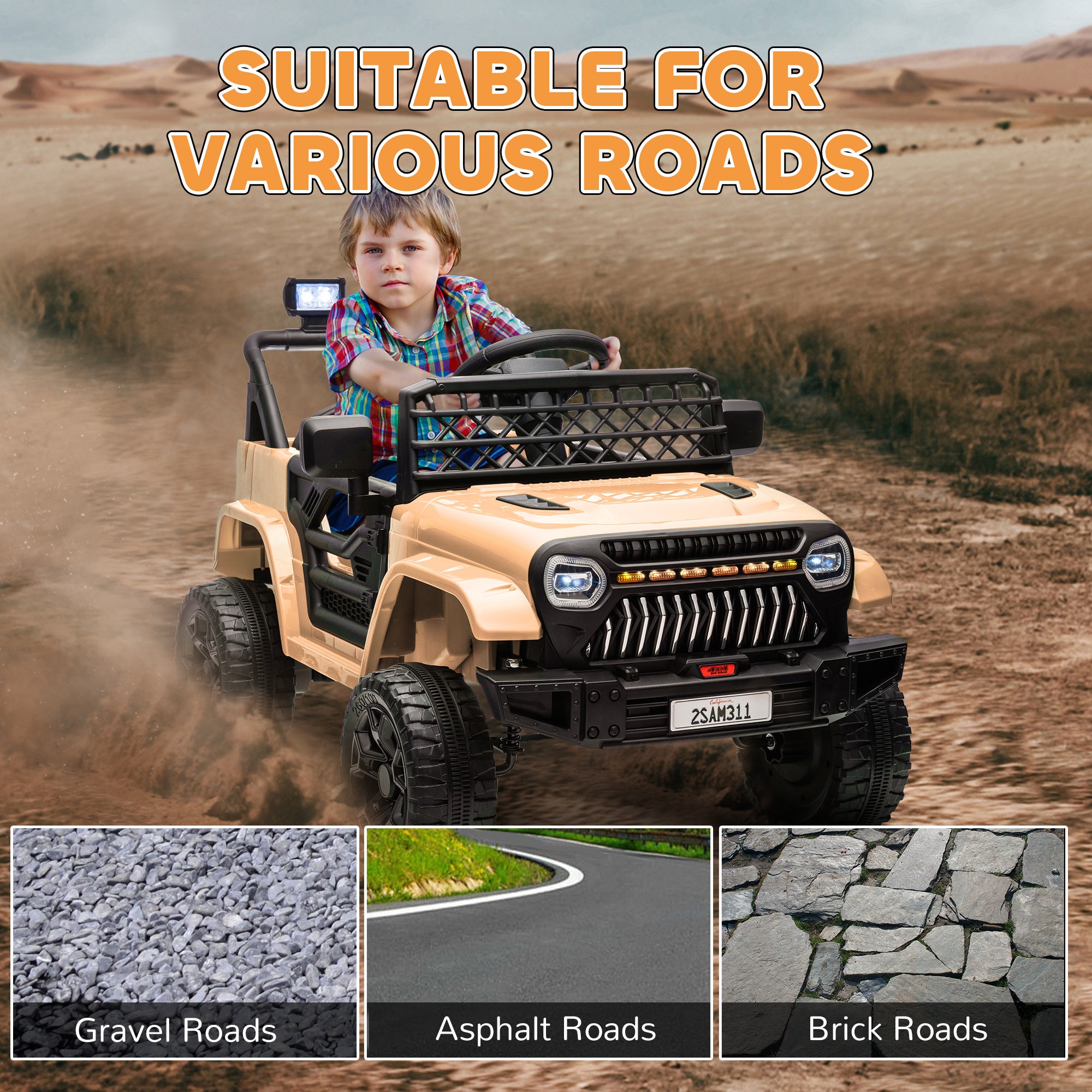 12V Ride-On Truck with Spring Suspension and Remote Control Trend Times 18
