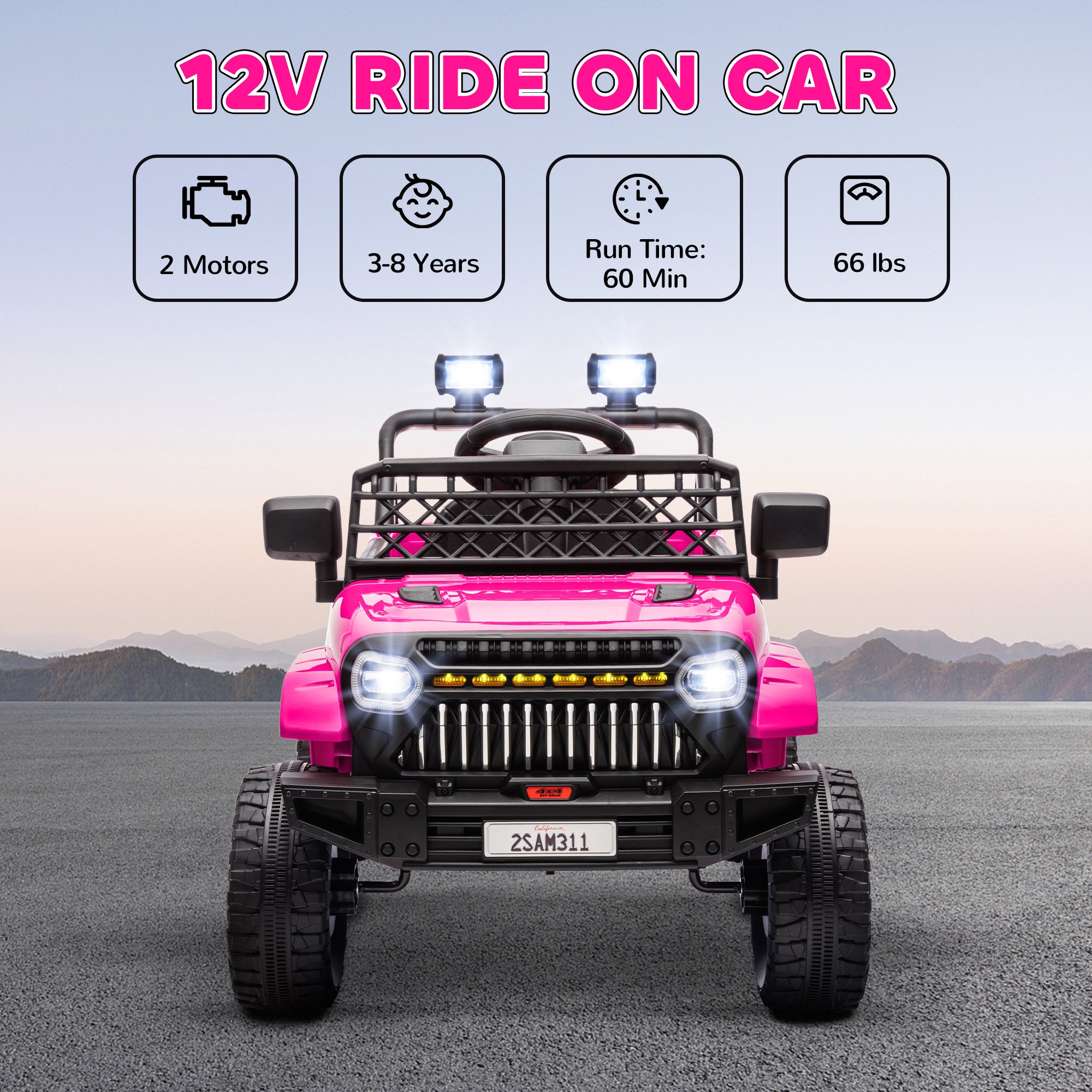 12V Ride-On Truck with Spring Suspension and Remote Control Trend Times 4