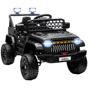 12V Ride-On Truck with Spring Suspension and Remote Control in Black Trend Times 0