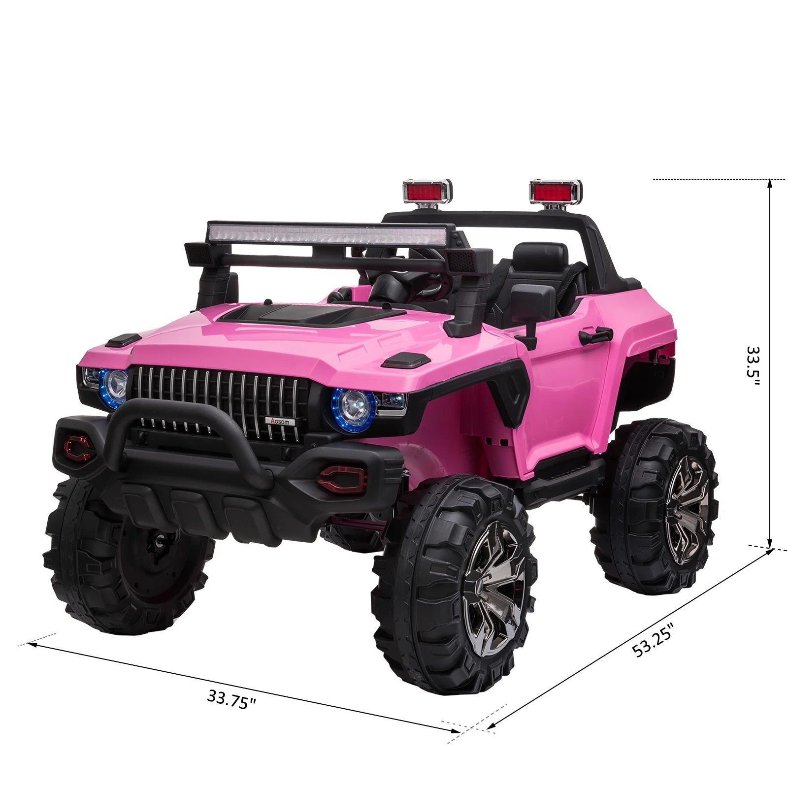 12V Battery-Powered 2-Seater Electric Ride-On Truck with Remote Control Trend Times 3