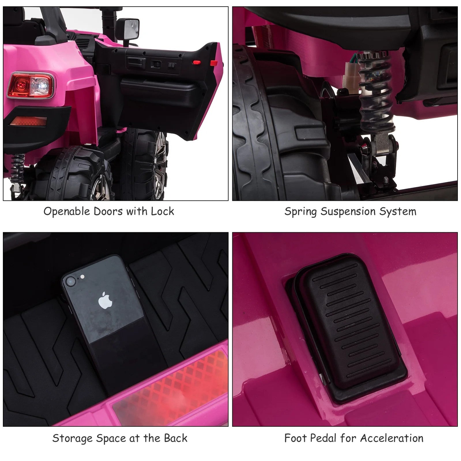12V Battery-Powered 2-Seater Electric Ride-On Truck with Remote Control Trend Times 8