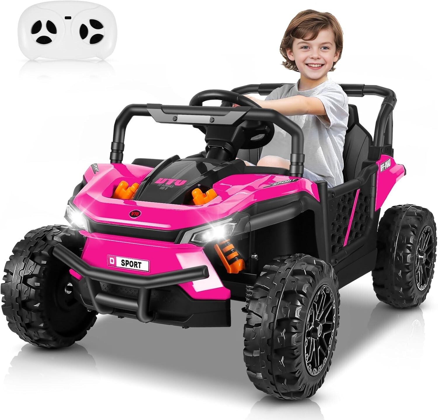 12V Electric Kids Off-Road Ride-On UTV with Remote Control and Spring Suspension Trend Times 8
