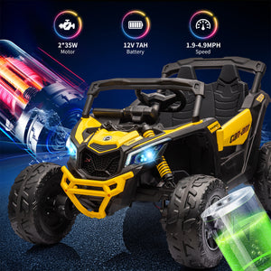 12V Licensed Can-Am Electric Off-Road UTV Ride-On Car with Remote Control and LED Lights Trend Times 3