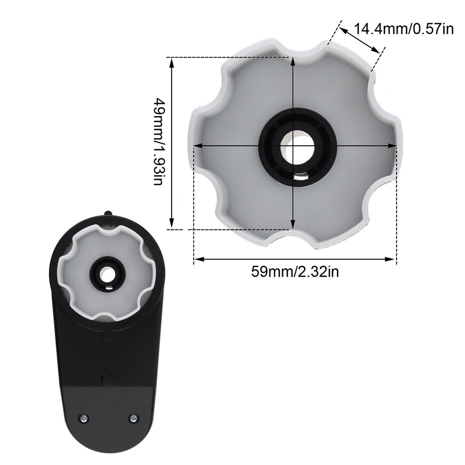 12V RS390 Motor with 1.0CM Axle for Children's Electric Ride-On Car Gearbox Trend Times 3