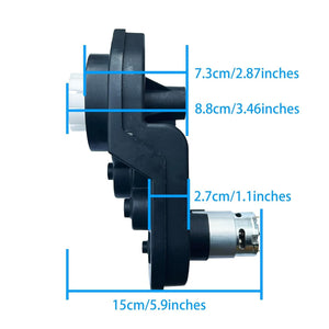 12V RS550 High-Speed 35000RPM Motor with Gearbox for Power Wheels and Ride-On Toys Trend Times 2