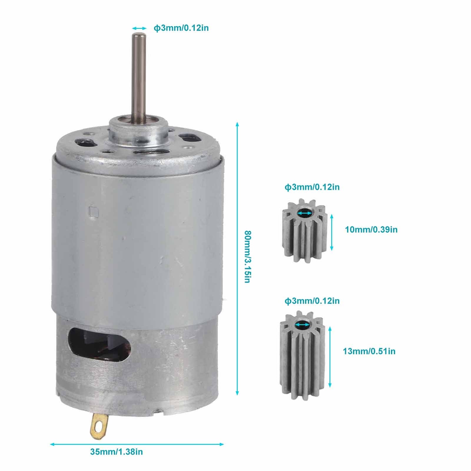 12V RS550 high-speed 30000 RPM electric motor for kids’ toy cars and motorcycles Trend Times 4