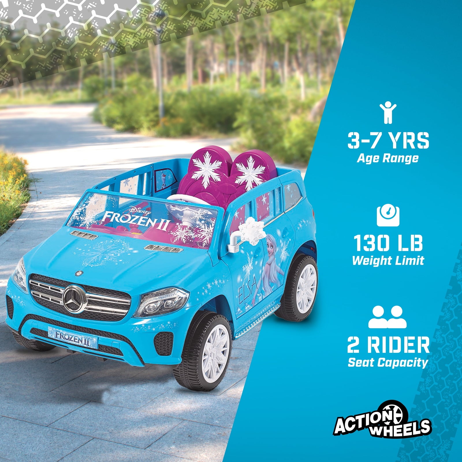 12V Battery-Powered Mercedes GLS 320 Ride-On Toy for Kids Ages 3+ Trend Times 4