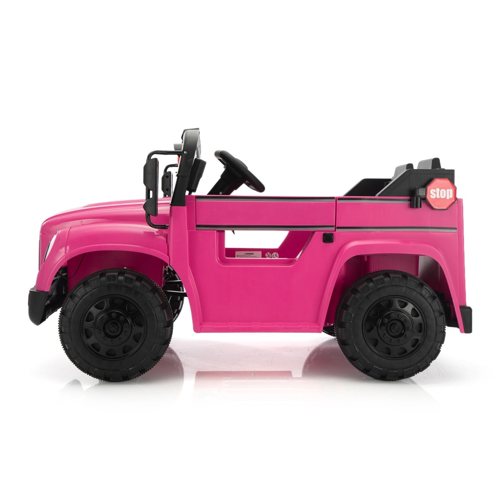 12V Kids School Bus Ride-On Toy with 1 Seat, Remote Control, LED Lights, and Power Display Trend Times 3