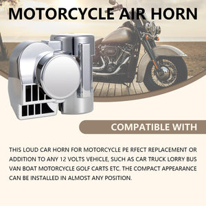 12V Snail Air Horn Kit for Motorcycle and Truck – Loud Train Horn Sound Trend Times 1