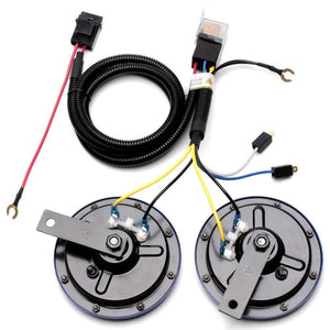 12V Supertone Horn Kit with Wire and Button High Low Tone for Car and Truck Trend Times 7