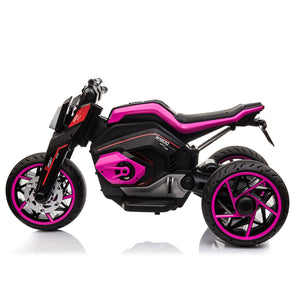 12V Kids Electric Three-Wheel Ride-On Motorcycle with Horns and LED Lights Trend Times 2