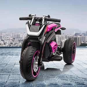 12V Three-Wheeled Battery-Powered Motorcycle with LED Lights and Horn for Kids Ages 3-8 Trend Times 3