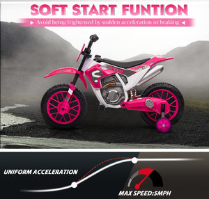 12V Electric Battery-Powered Kids Motorcycle Ride-On Toy with 2-Speed Settings Trend Times 11