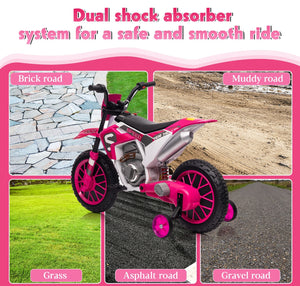 12V Electric Battery-Powered Kids Motorcycle Ride-On Toy with 2-Speed Settings Trend Times 14