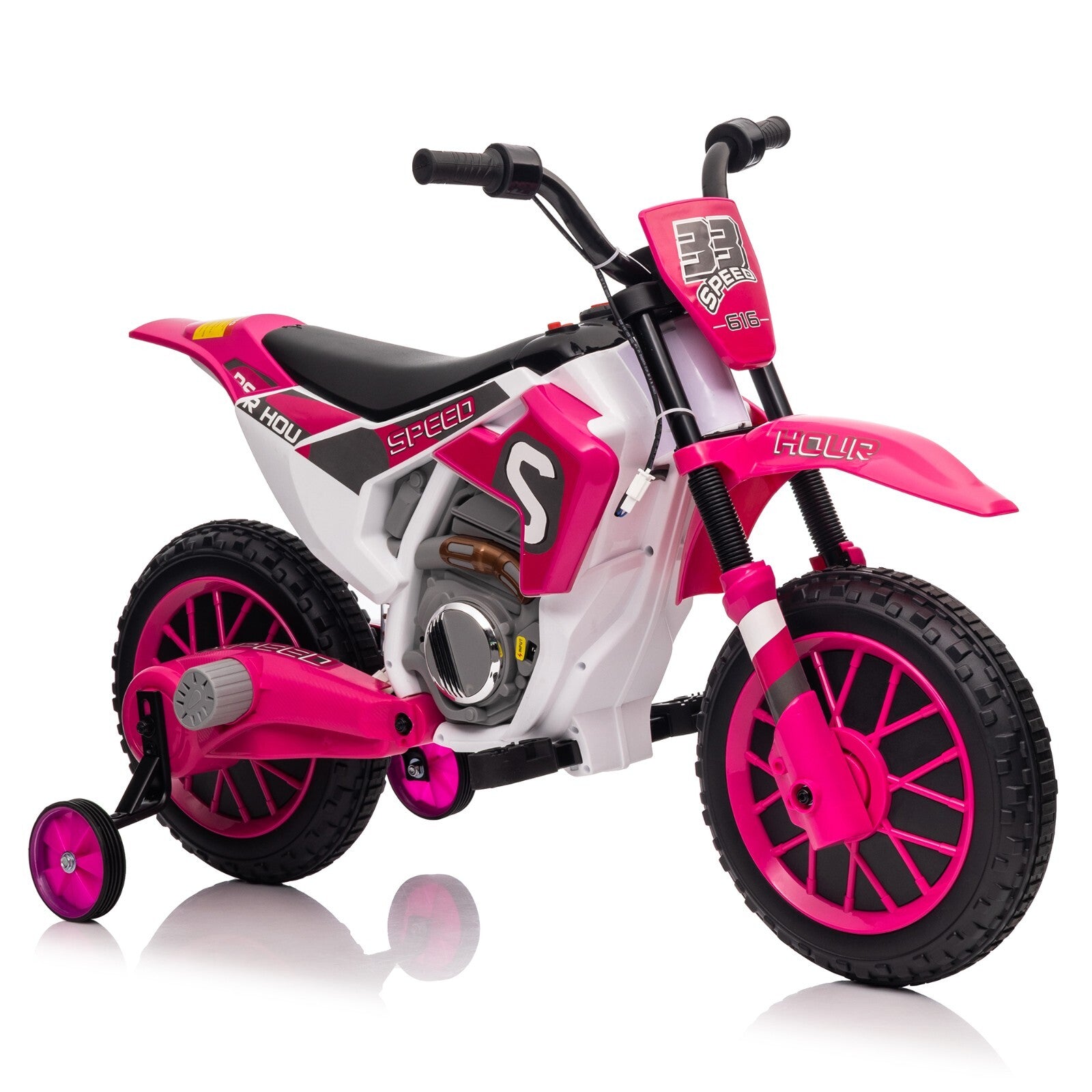 12V Electric Battery-Powered Kids Motorcycle Ride-On Toy with 2-Speed Settings Trend Times 3